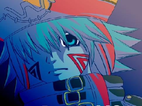 azure kite (.hack// and 2 more) drawn by yuriasu