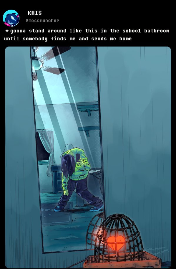 kris and soul (deltarune and 1 more) drawn by pnchbowl