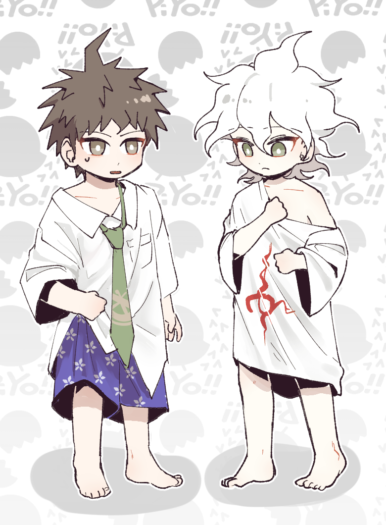 komaeda nagito and hinata hajime (danganronpa and 1 more) drawn by seumol_sx