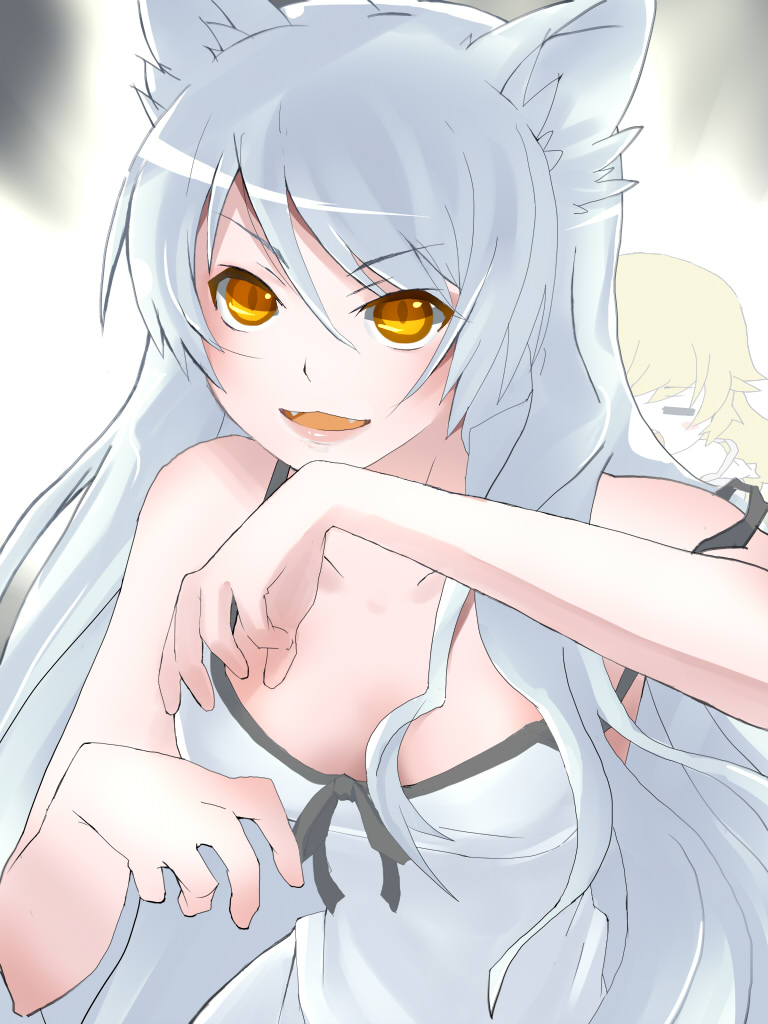 oshino shinobu, hanekawa tsubasa, and black hanekawa (monogatari and 2 more) drawn by uni_(gugurutan)