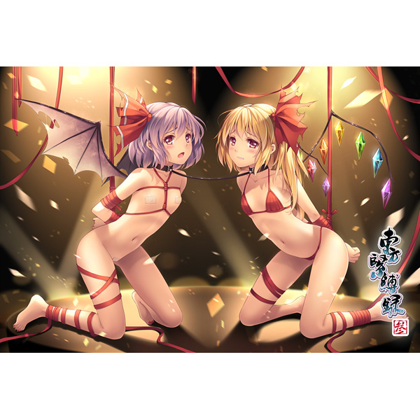 remilia scarlet and flandre scarlet (touhou) drawn by tidsean