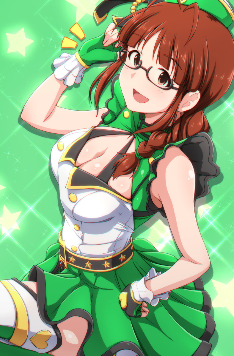 akizuki ritsuko (idolmaster and 1 more) drawn by tengu_(tetuo_kun)