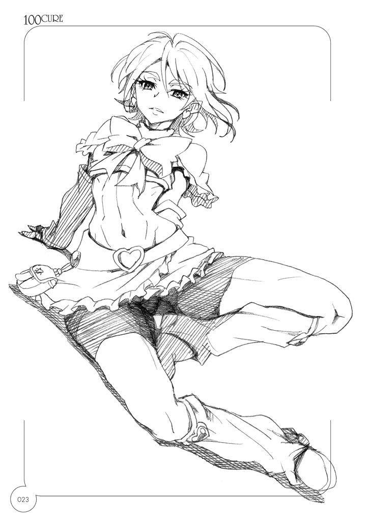 misumi nagisa and cure black (precure and 2 more) drawn by eunos