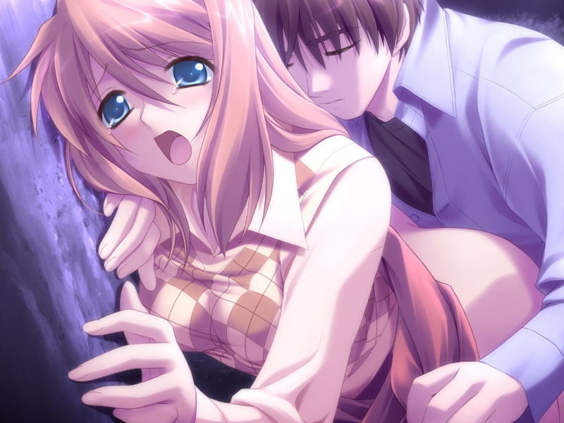 yukizakura himeno and nakazato kouichi (komorebi no namikimichi) drawn by yuuki_mitsuru