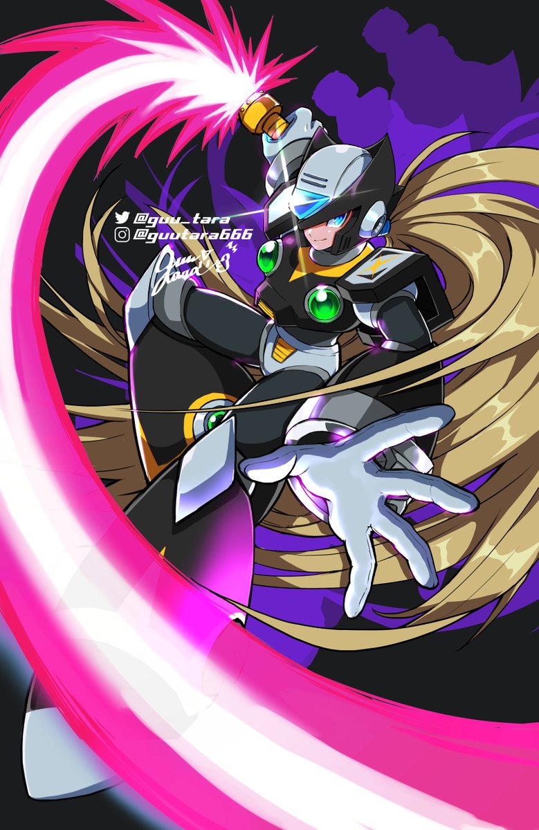 zero and black zero (mega man and 1 more) drawn by guutara
