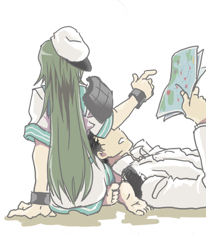 admiral and kiso (kantai collection) drawn by kai_(akamekogeme)