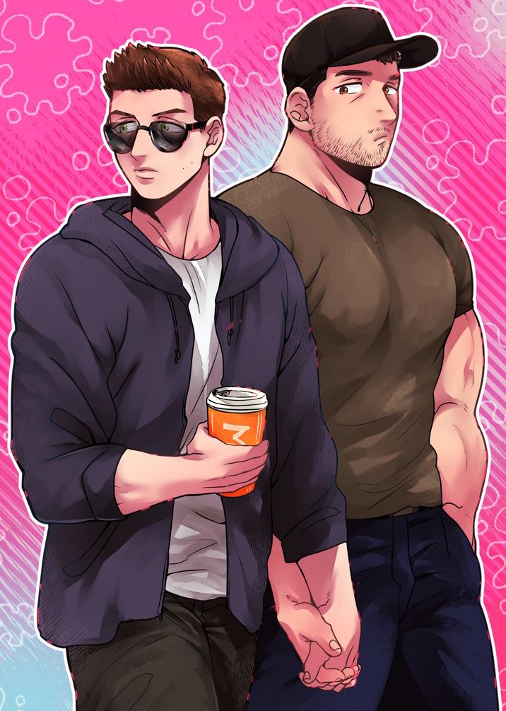 chris redfield and piers nivans (resident evil and 1 more) drawn by gold_5610