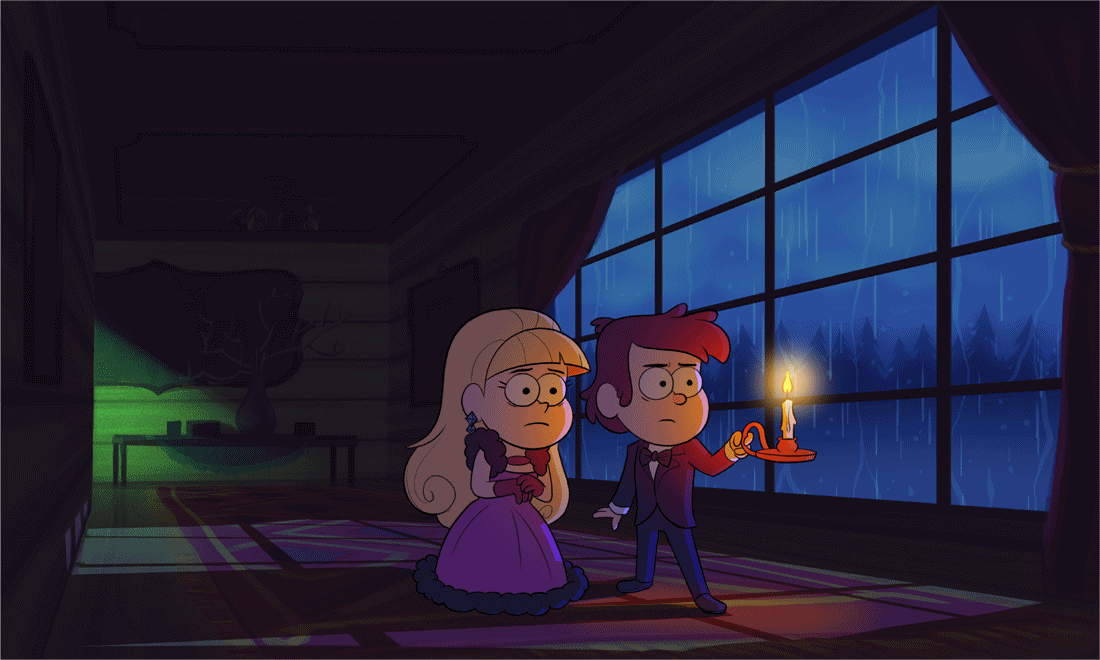 dipper pines, pacifica northwest, and archibald corduroy (gravity falls) drawn by emmy_cicierega
