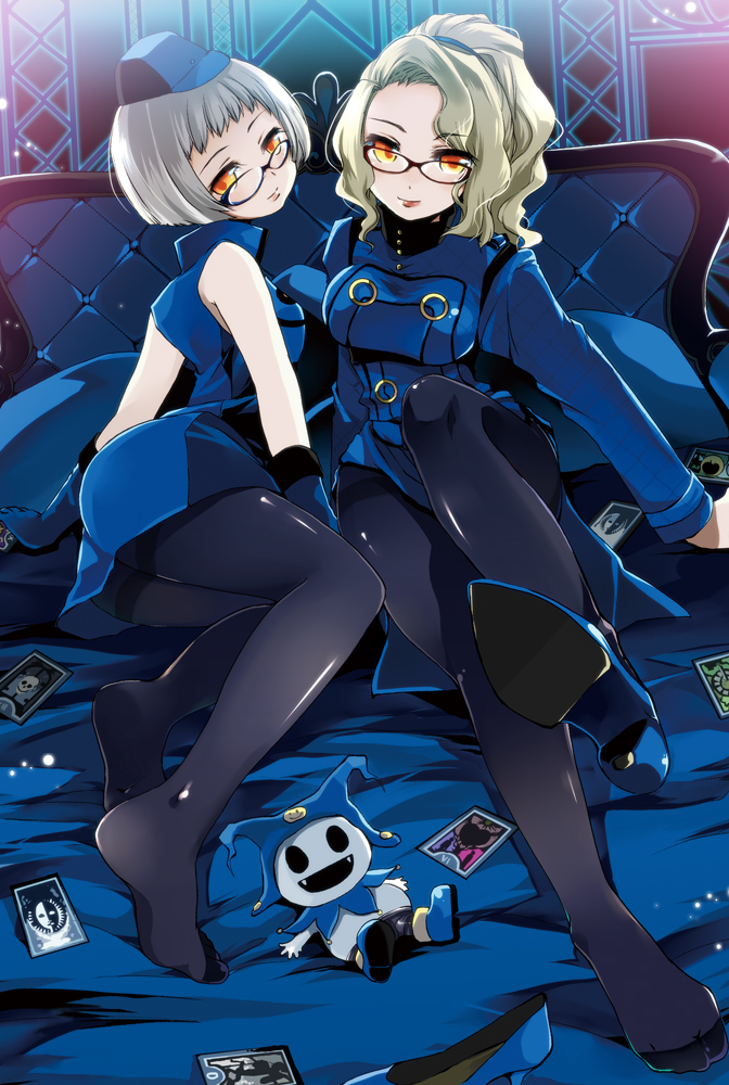 jack frost, elizabeth, and margaret (persona and 2 more) drawn by kaisanbutsu