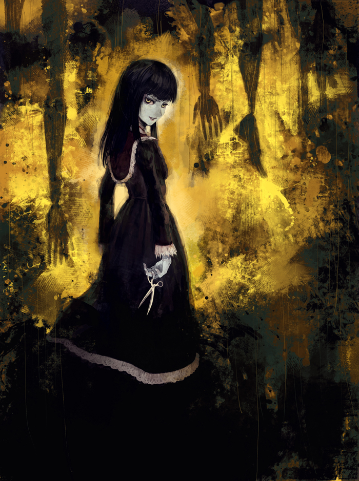 haibara ayako (fatal frame and 1 more) drawn by lack