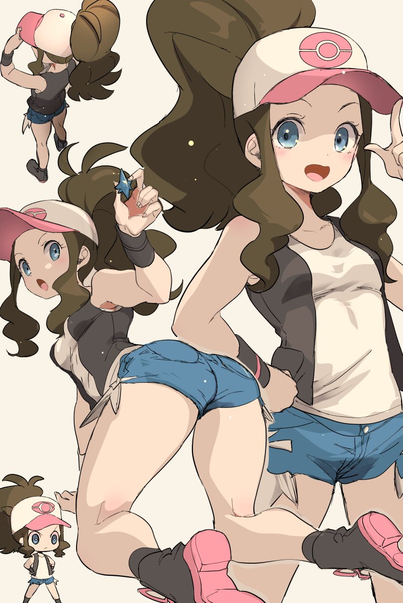 hilda (pokemon and 2 more) drawn by chorimokki