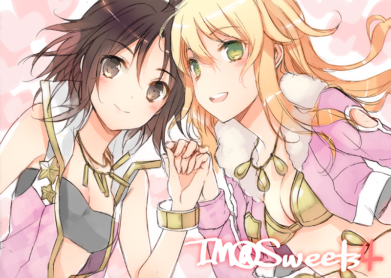 hoshii miki and kikuchi makoto (idolmaster) drawn by cuteg