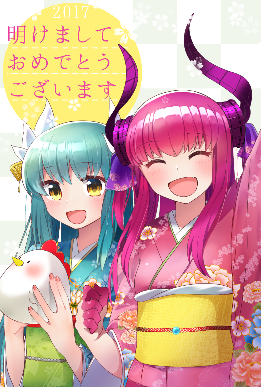 elizabeth bathory and kiyohime (fate and 1 more) drawn by chabashira_(otya)