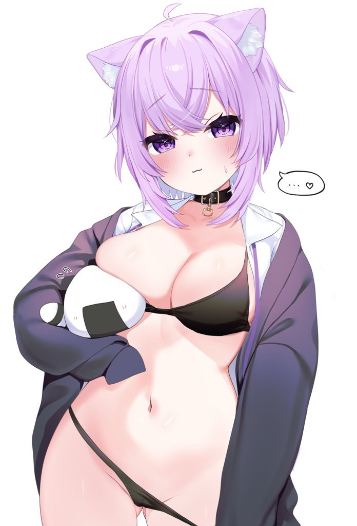 nekomata okayu and onigirya (hololive) drawn by negima_(le_ne38)