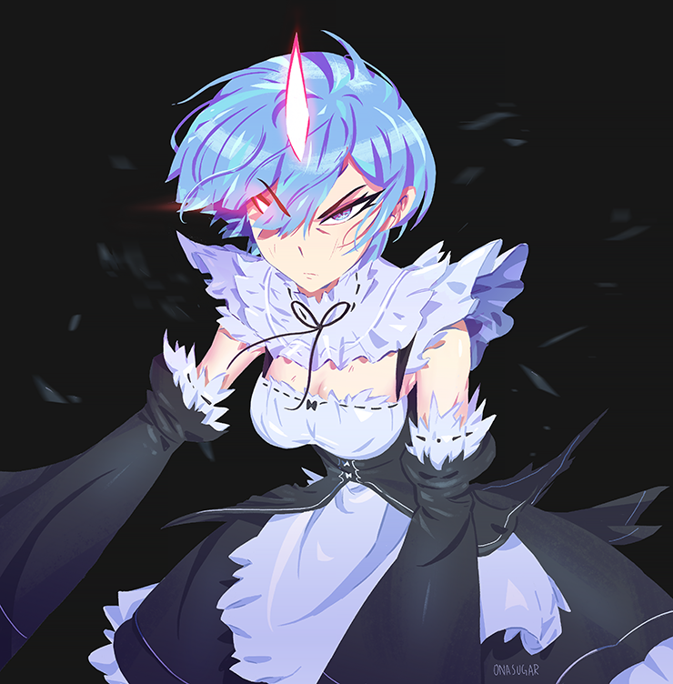 rem (re:zero kara hajimeru isekai seikatsu) drawn by onasugar