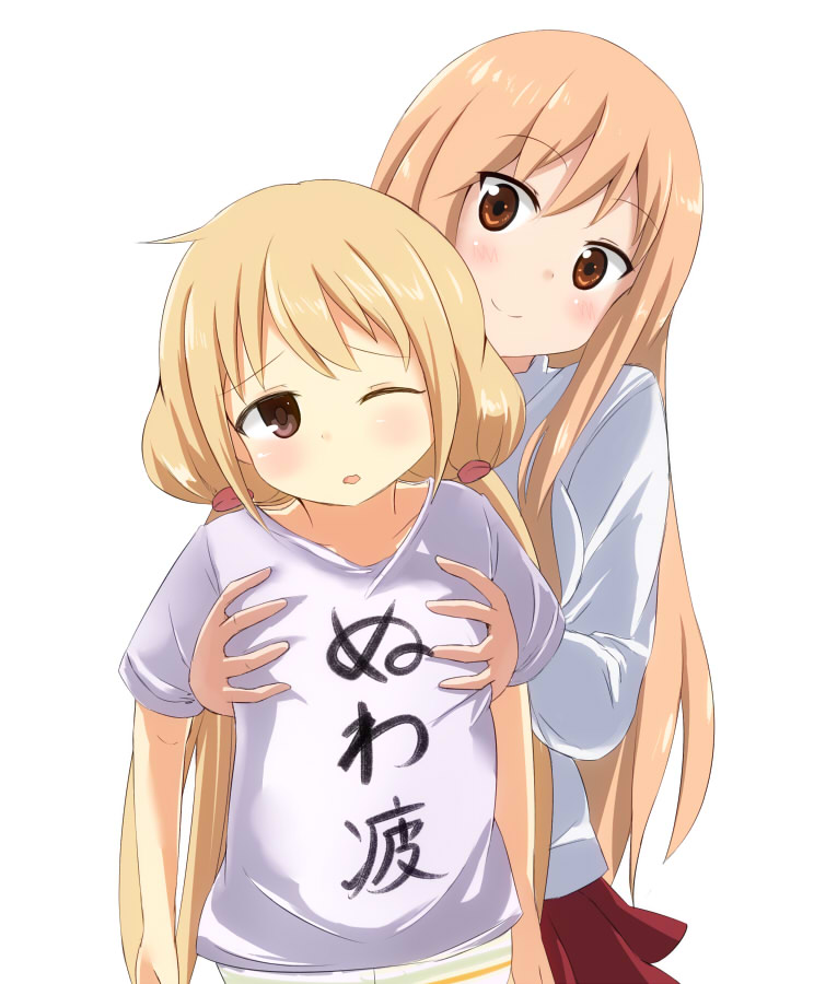 futaba anzu and doma umaru (idolmaster and 2 more) drawn by tagfly27qt