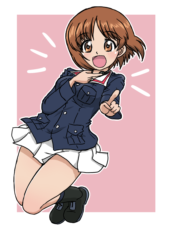 nishizumi miho (girls und panzer) drawn by takahashi_kurage
