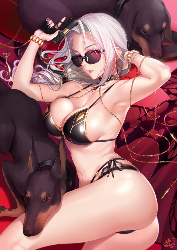 carmilla (fate and 1 more) drawn by okitakung