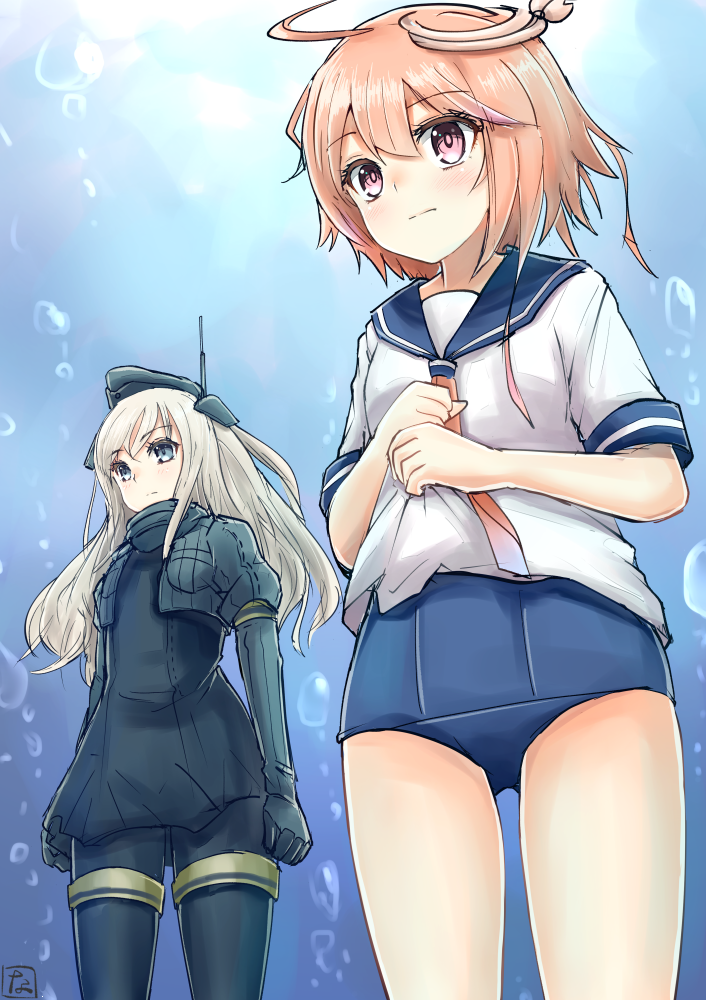 i-58 and u-511 (kantai collection) drawn by nayuhi_(yukimuu14)