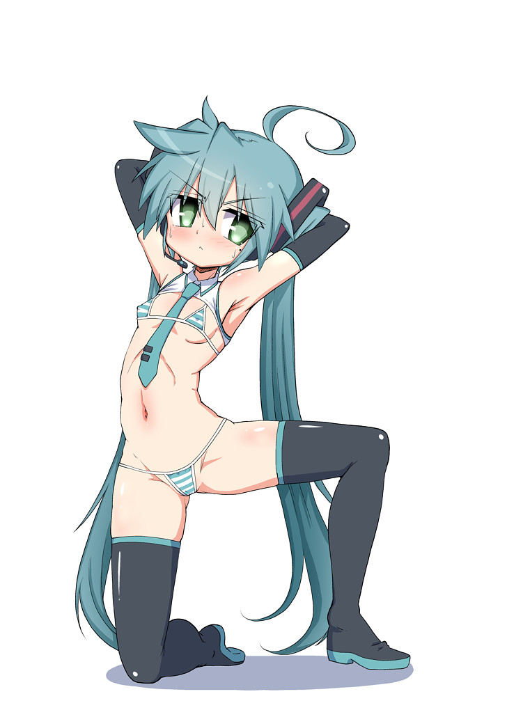 hatsune miku and izumi konata (vocaloid and 1 more) drawn by mayayameruru