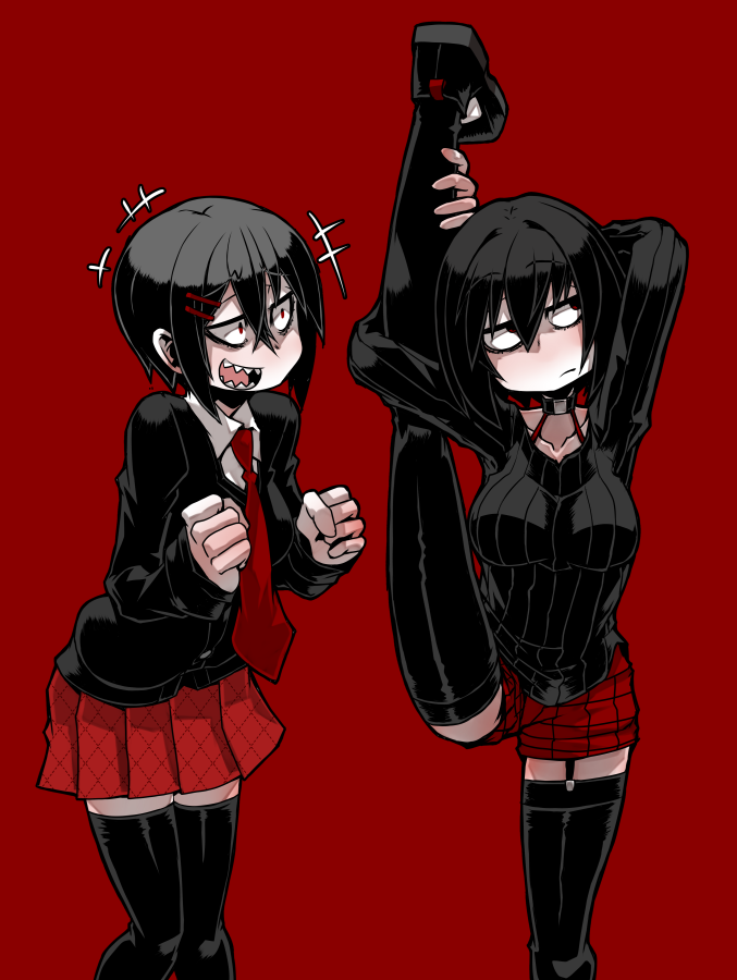 thistle and retsu (original) drawn by ayame_hashinimasen