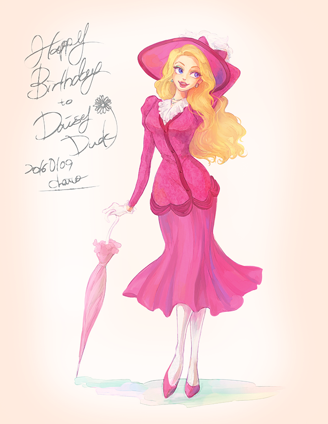 daisy duck (mickey mouse & friends) drawn by chai_5