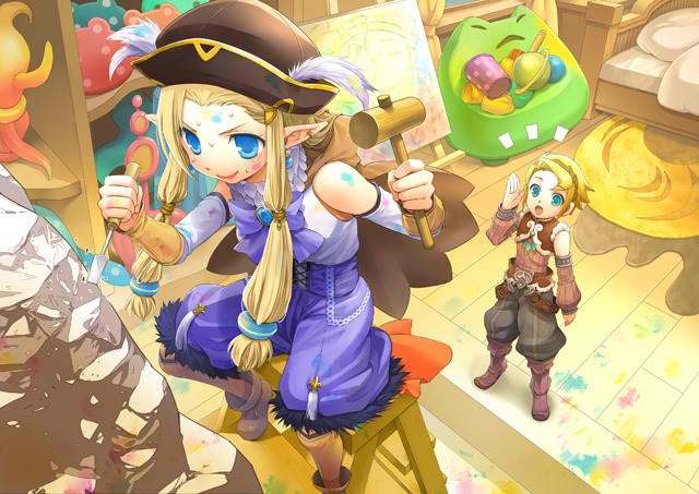 mice and dahlia (rune factory and 1 more) drawn by kawazoe_mariko