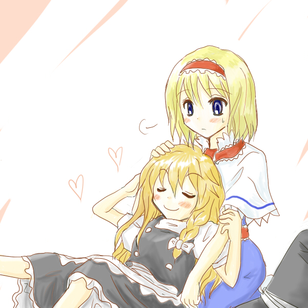 kirisame marisa and alice margatroid (touhou) drawn by kiritani_(marginal)