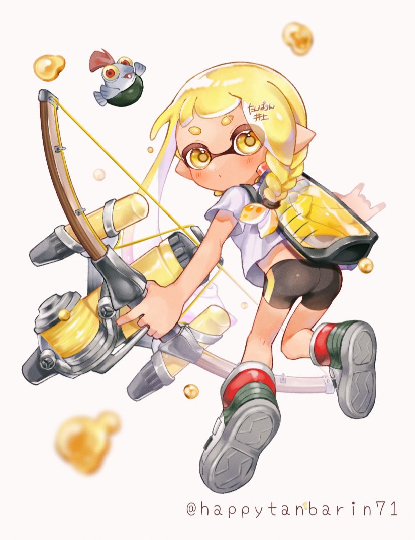 inkling player character, inkling girl, smallfry, agent 3, and veronika (splatoon and 1 more) drawn by tambarin_inoue