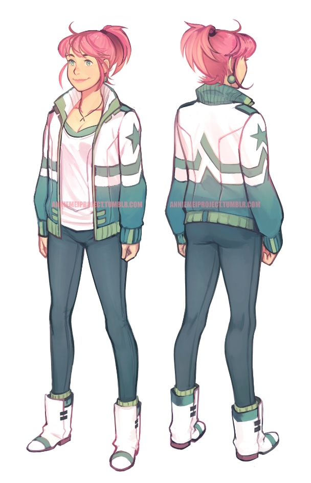 annie mei (original and 1 more) drawn by caleb_thomas