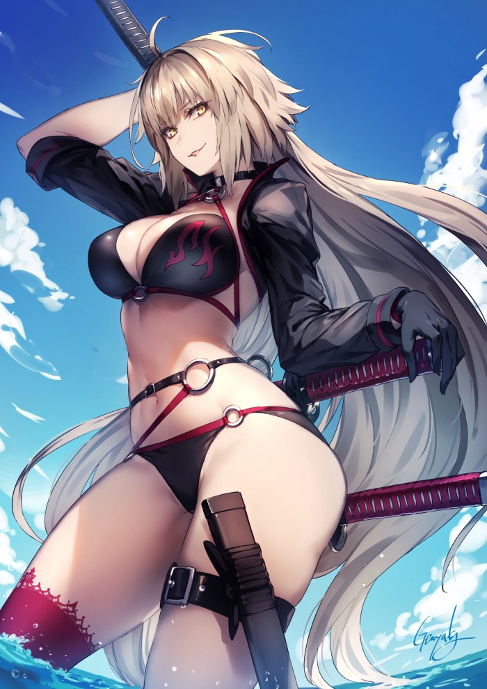 jeanne d'arc alter (fate and 1 more) drawn by genyaky