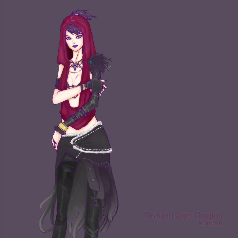 morrigan (dragon age and 1 more) drawn by eydisaater