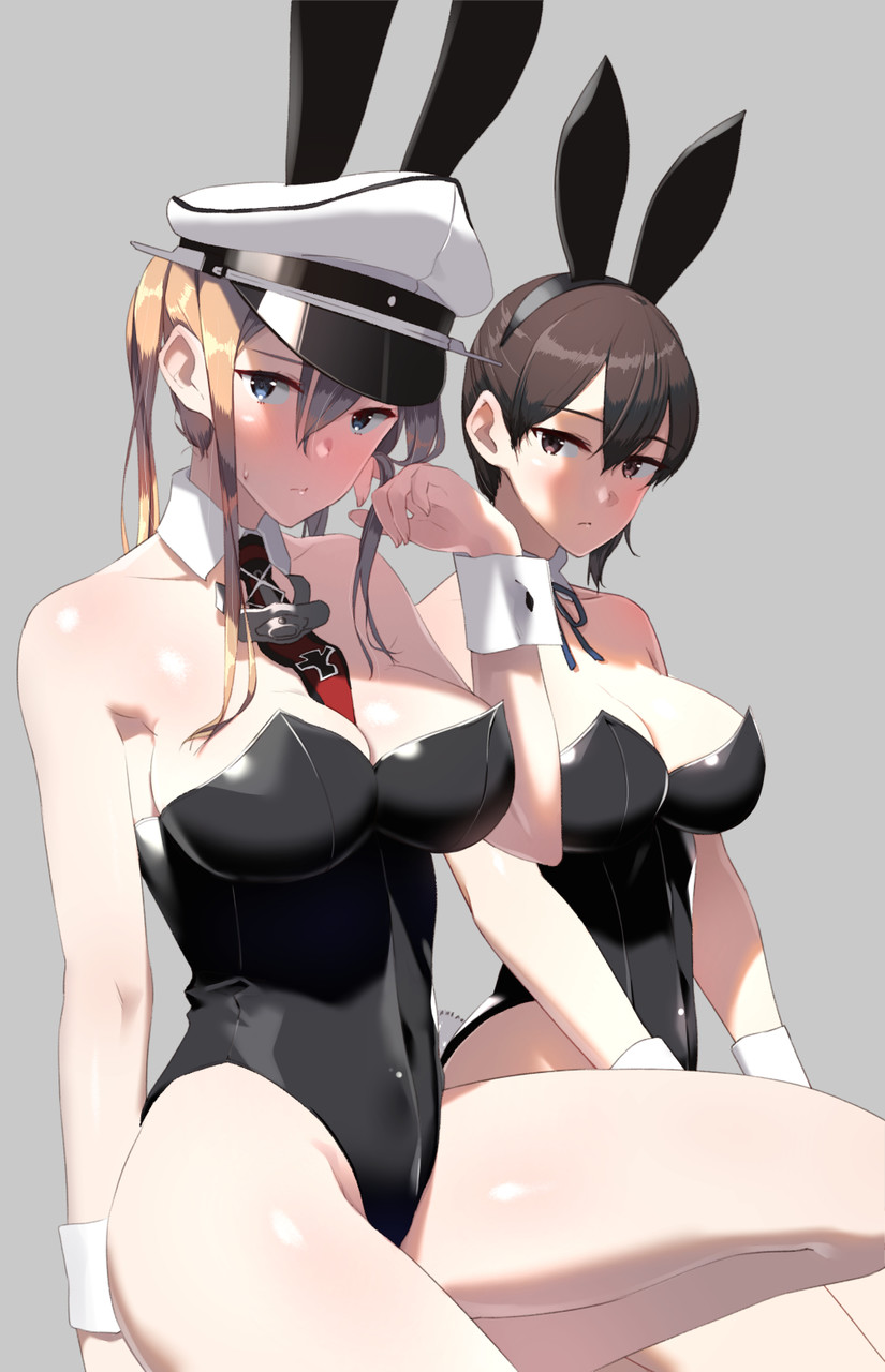 kaga and graf zeppelin (kantai collection) drawn by eight_tohyama