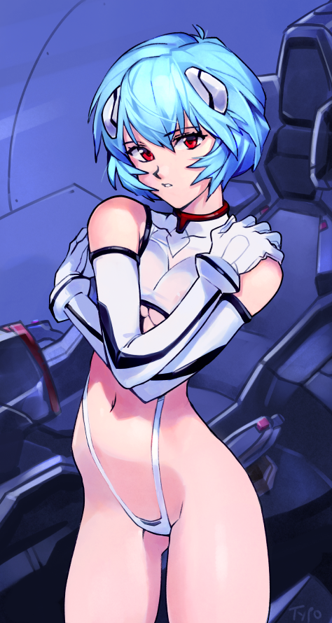 ayanami rei (neon genesis evangelion) drawn by optionaltypo