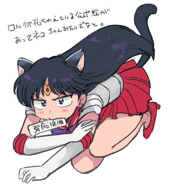 hino rei and sailor mars (bishoujo senshi sailor moon) drawn by tsubobot