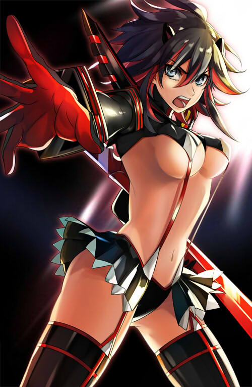 matoi ryuuko and senketsu (kill la kill) drawn by fxaprince