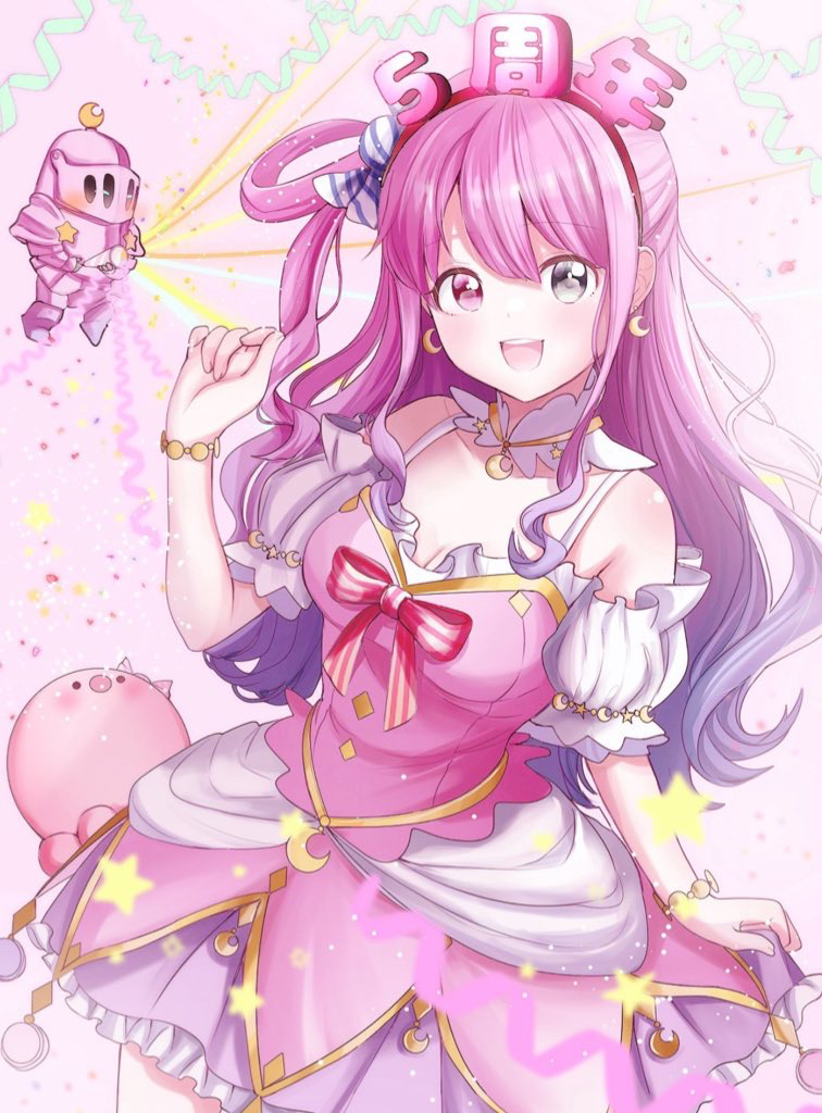 himemori luna and luknight (hololive) drawn by rabusenn