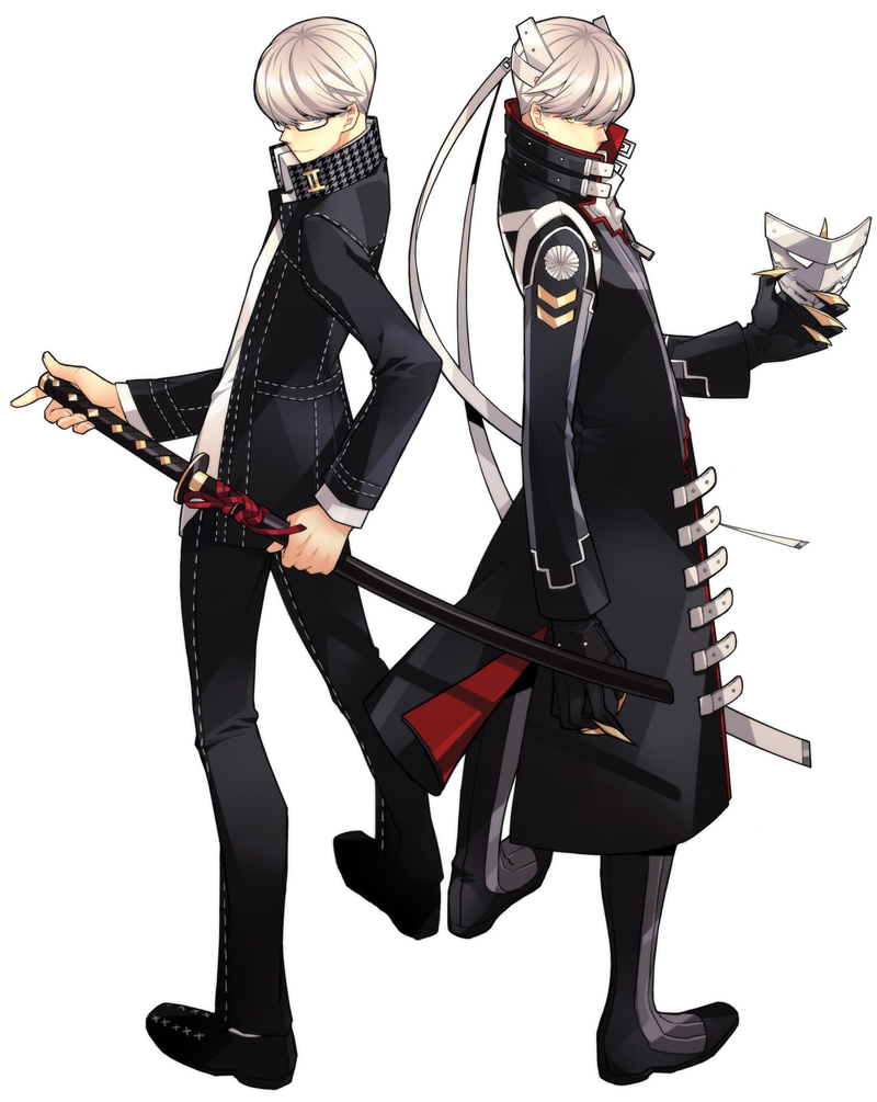 narukami yu (persona and 2 more) drawn by saeuchobab