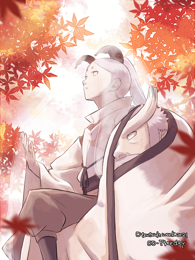 ootsutsuki momoshiki and ootsutsuki kinshiki (naruto and 1 more) drawn by color1242