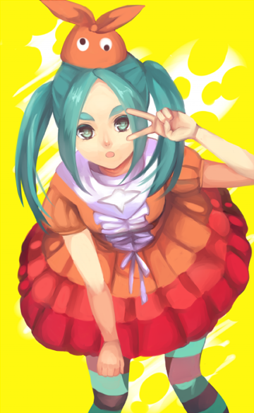ononoki yotsugi (monogatari and 1 more) drawn by yuzuahhii