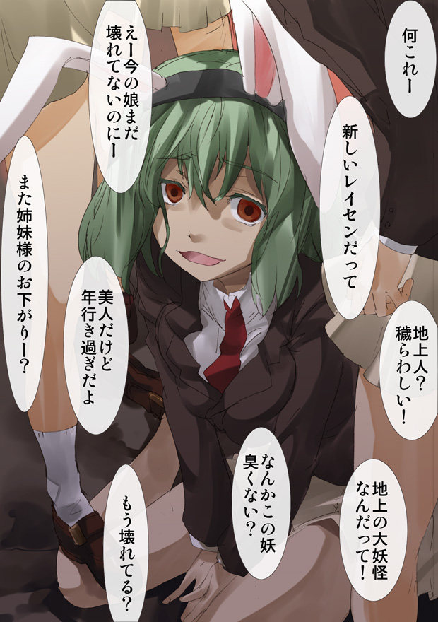 reisen udongein inaba and kazami yuuka (touhou) drawn by yohane