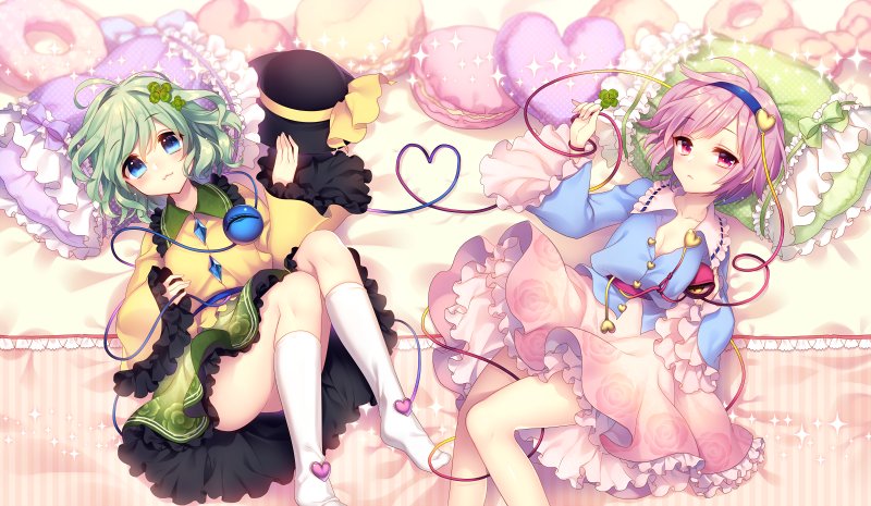 komeiji koishi and komeiji satori (touhou) drawn by masaru.jp