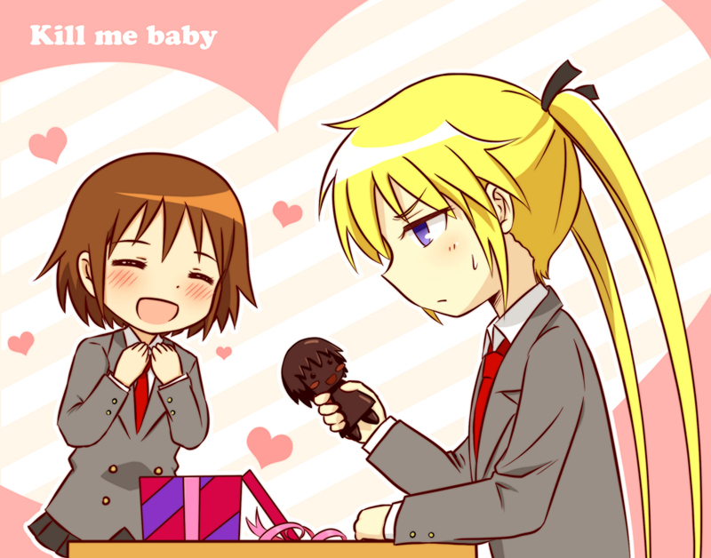 sonya and oribe yasuna (kill me baby) drawn by xiaolin123