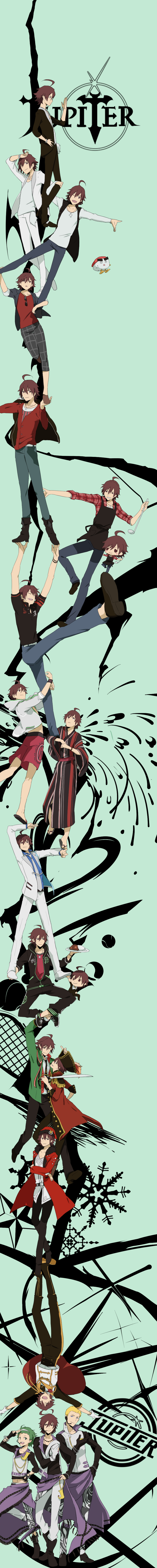 amagase touma, mitarai shouta, and ijuuin hokuto (idolmaster and 3 more) drawn by yuusya27