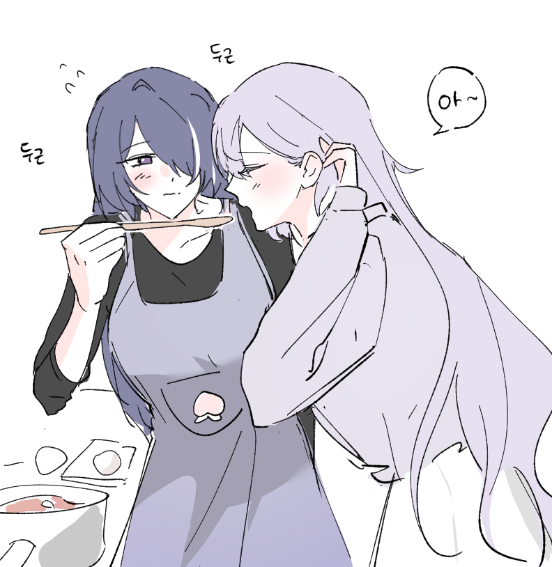 acheron and black swan (honkai and 1 more) drawn by 9_(hcl9fg)