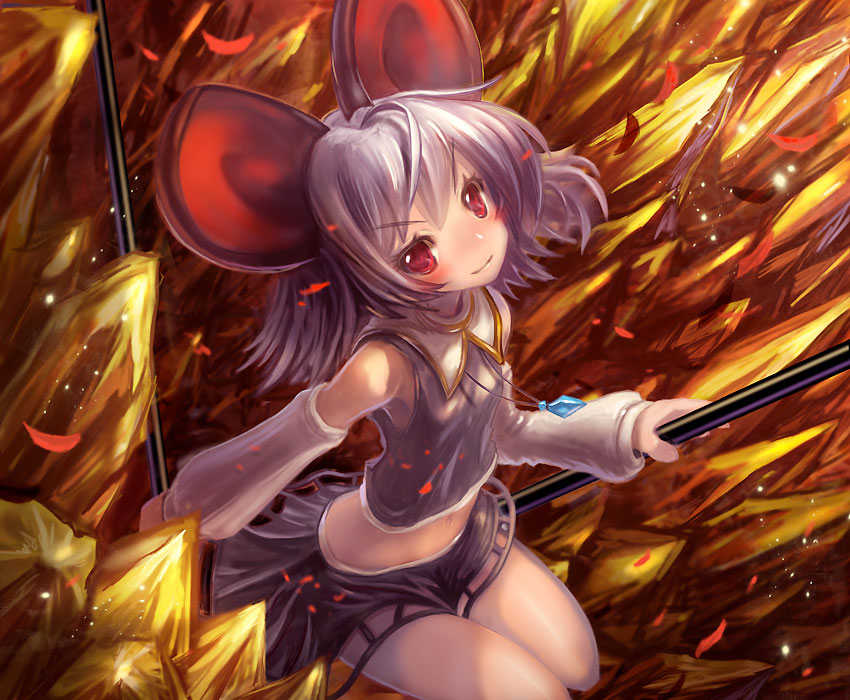 nazrin (touhou) drawn by tanaka_ken'ichi