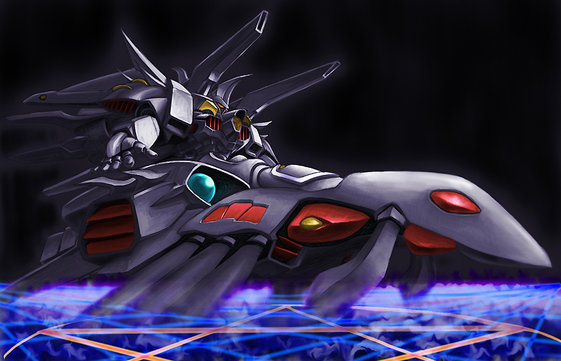 xn geist (super robot wars and 1 more) drawn by tro_(trombe)
