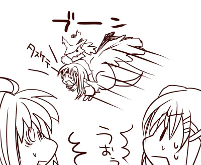 yagami hayate, reinforce zwei, caro ru lushe, and friedrich (lyrical nanoha and 1 more) drawn by yuki_mashiro