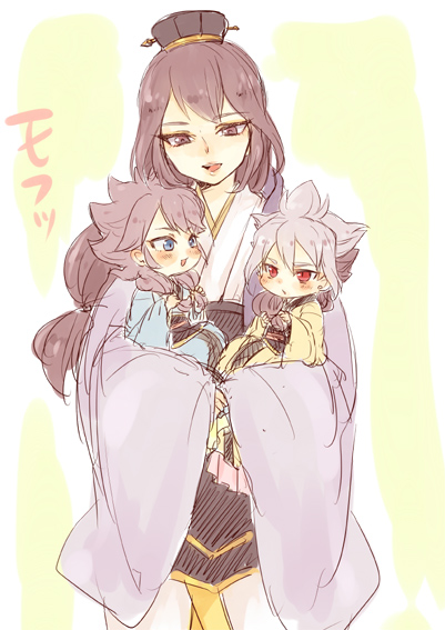 hakuryuu, amemiya taiyou, and zhuge kongming (inazuma eleven and 2 more) drawn by tobi_(one)