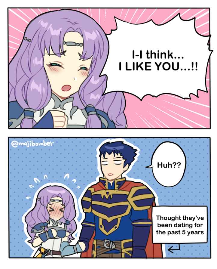 hector and florina (fire emblem and 1 more) drawn by maji_(majibomber)